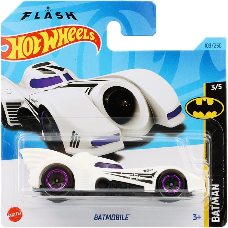 Batmobile - Batman - Vit - Hot Wheels