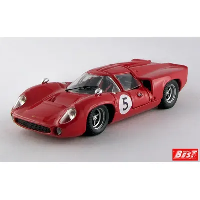 SKADAD FÖRPACKNING - Lola T70 Coupe - Yngve Rosqvist - 1967 - Best Model - 1:43