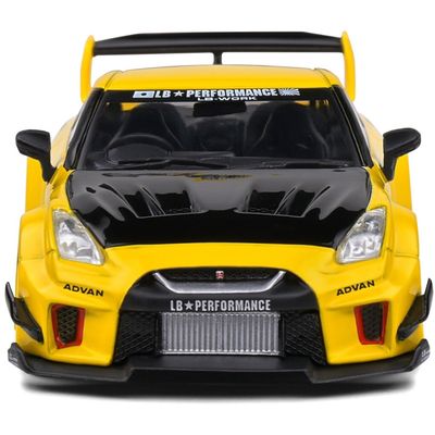 Nissan GT-R (R35) LBWK Silhouette - Gul - Solido - 1:43