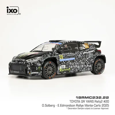 Toyota GR Yaris Rally2 - Oliver Solberg / Elliott Edmondson - Ixo Models - 1:18