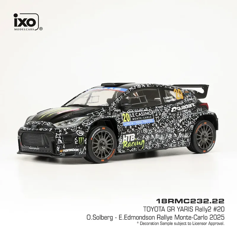 Toyota GR Yaris Rally2 - Oliver Solberg / Elliott Edmondson - Ixo Models - 1:18