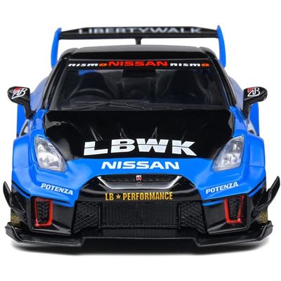 Nissan GT-R (R35) - Liberty Walk - Blå - Solido - 1:43