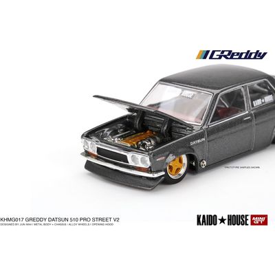 Datsun 510 Pro Street GReddy - 017 - KAIDO - Mini GT - 1:64