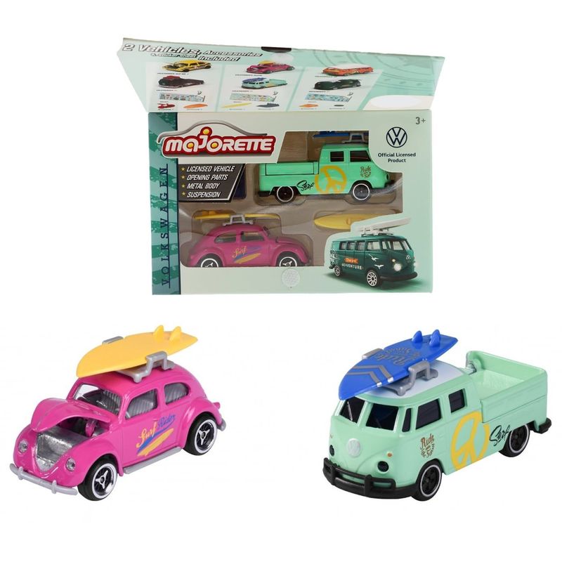 Volkswagen T1 + Beetle - Volkswagen The Originals - Majorette