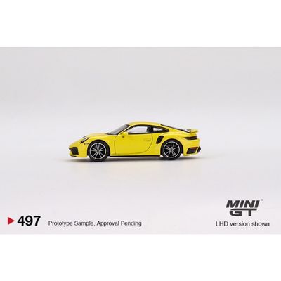 Porsche 911 (992) Turbo S - Gul - 497 - Mini GT - 1:64