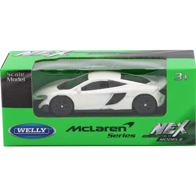 McLaren 675LT - Vit - Welly - 7 cm