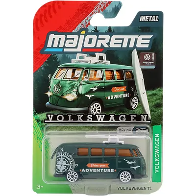 Volkswagen T1 - Mørkegrøn - Volkswagen Premium Cars - Majorette
