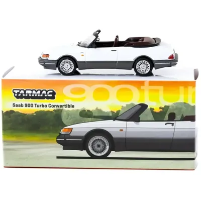 Saab 900 Turbo Convertible - Vit - GLOBAL64 - Tarmac Works