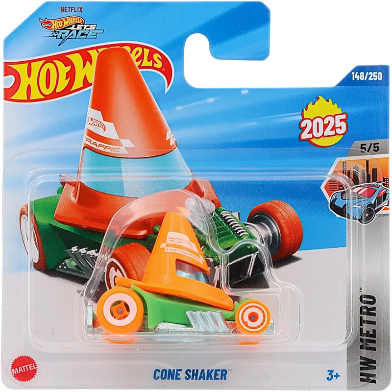 Cone Shaker - Grön, Orange - HW Metro - Let's Race - 148/250 - Hot Wheels