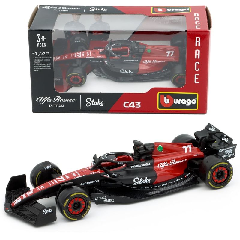 F1 - Alfa Romeo - C43 - #77 Valtteri Bottas - Bburago - 1:43