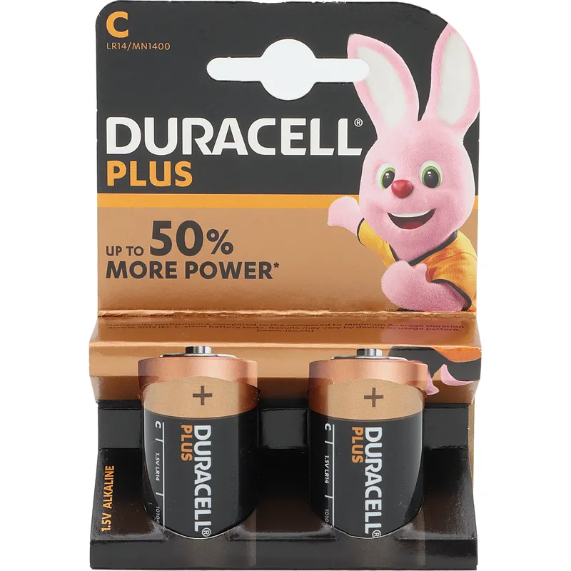 Batterier C (LR14) - Alkaliskt - 1,5 V - Duracell Plus