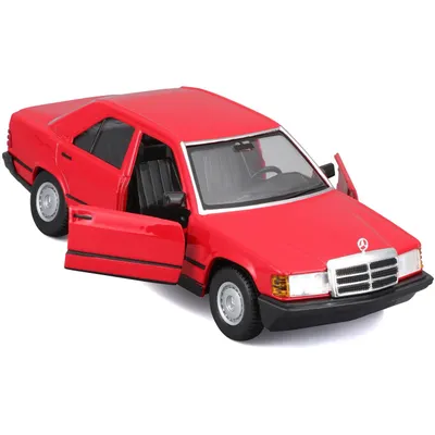 Mercedes-Benz 190 E 2.6 - W201 - Röd - Bburago - 1:24