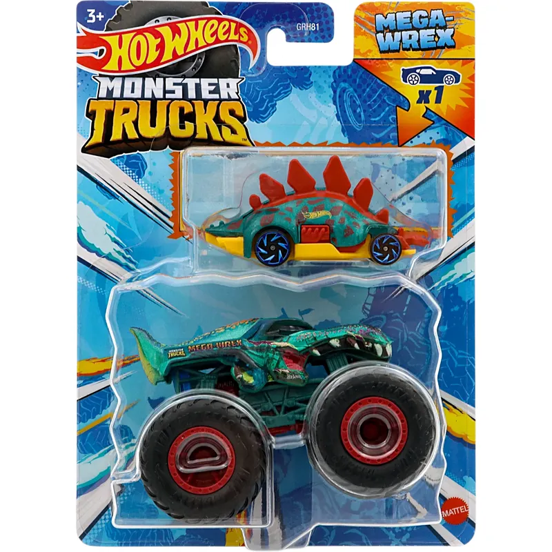 Mega-Wrex & Motosaurus - Monster Truck - 2-pack - Hot Wheels