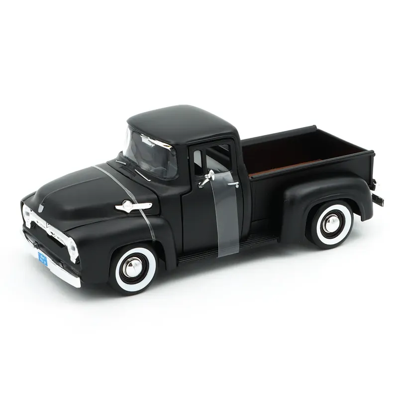 1956 Ford F-100 Pickup - Svart - Motormax - 1:24