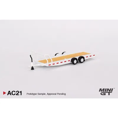 Car Hauler Trailer Type C - Vit - AC21 - Mini GT - 1:64