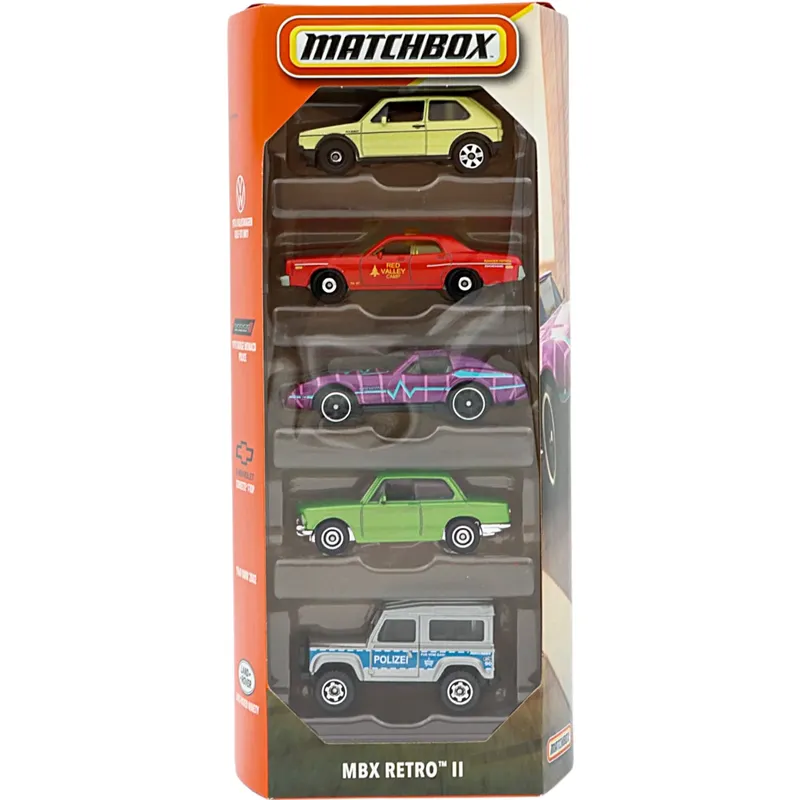 MBX Retro II - 5-pack leksaksbilar - Matchbox