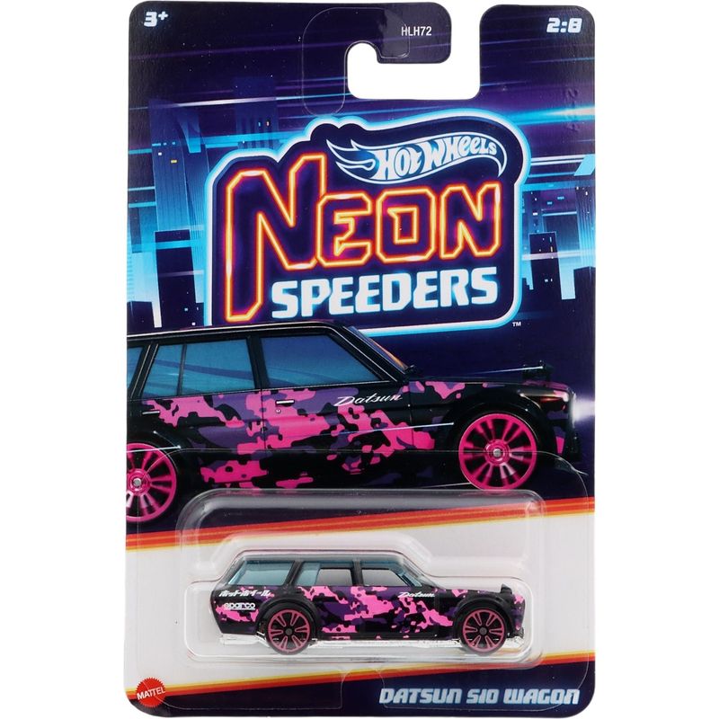 Datsun 510 Wagon - Svart - Neon Speeders 2/8 - Hot Wheels