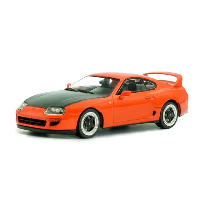 Toyota Supra MKIV 2JZ (A80) - 2001 - Orange / Svart - Solido - 1:43