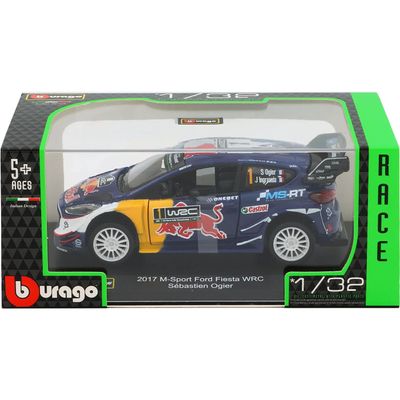 SKADAD FÖRPACKNING - 2017 M-Sport Ford Fiesta WRC Sébastien Ogier - Bburago 1:32