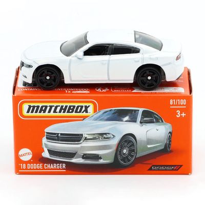 18 Dodge Charger - Vit - Power Grab - Matchbox