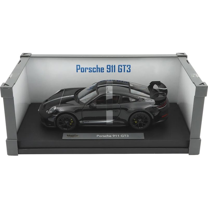 Porsche 911 GT3 - 2022 - Svart m. silverrand - Maisto - 1:18