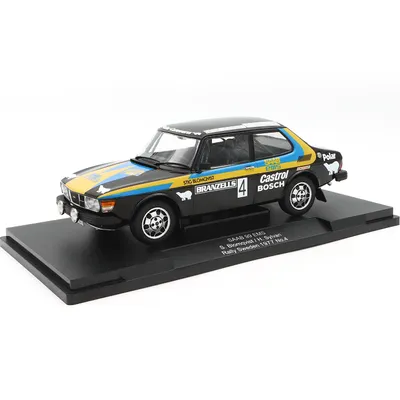 Saab 99 EMS - Blomqvist / Sylvan - Rally Sweden 1977 - MCG - 1:18