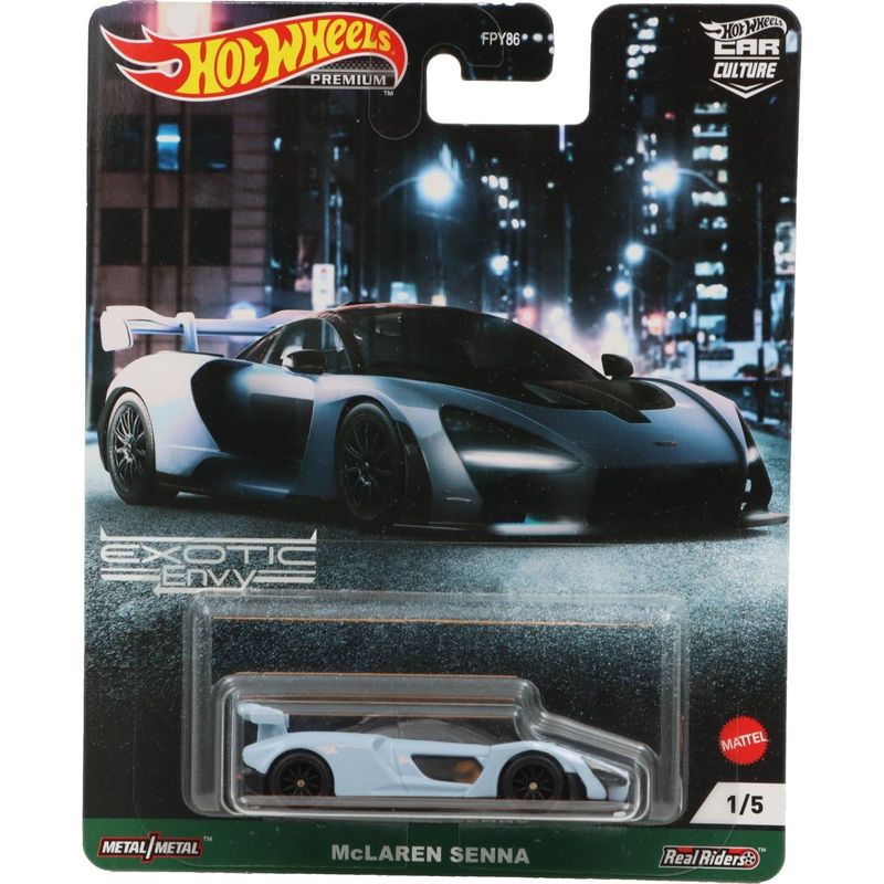 McLaren Senna - Gråblå - Exotic Envy 1/5 - Hot Wheels