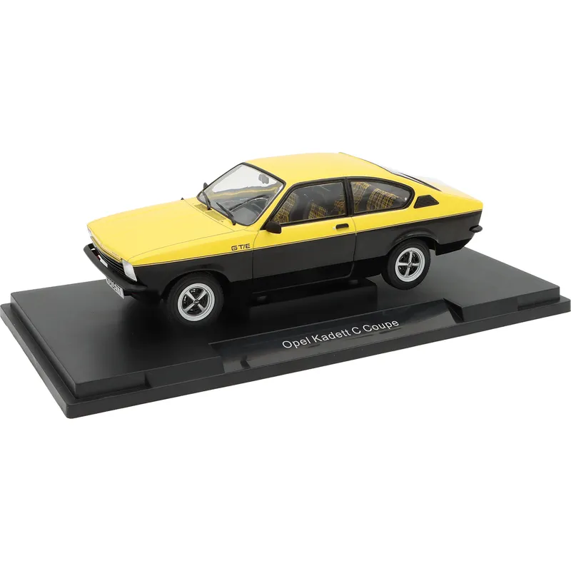 Opel Kadett C Coupé GT/E - Gul / Svart - 1975 - MCG - 1:18