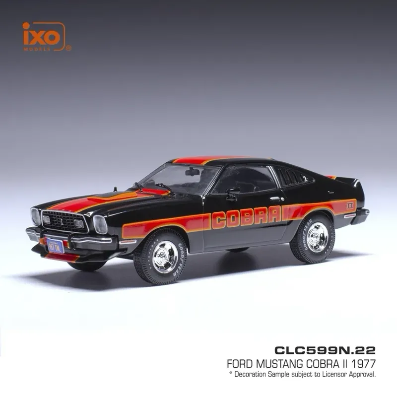 Ford Mustang Coba II - 1977 - Svart - Ixo Models - 1:43