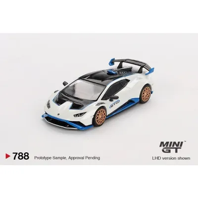 Lamborghini Huracán STO - Bianco Asopo - 788 - Mini GT