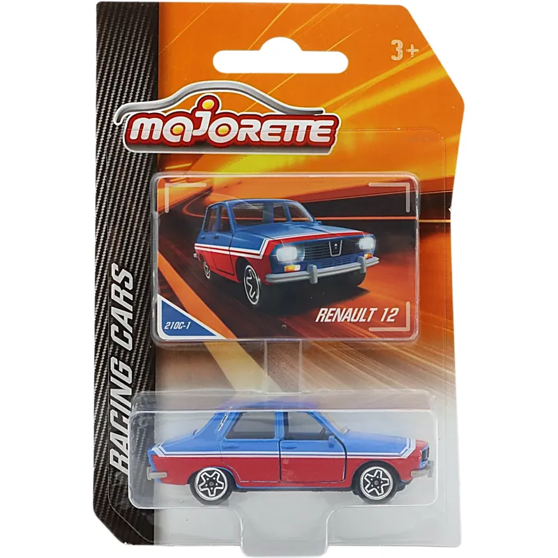 Renault 12 - Blå / Röd - Racing Cars - Majorette - 7 cm