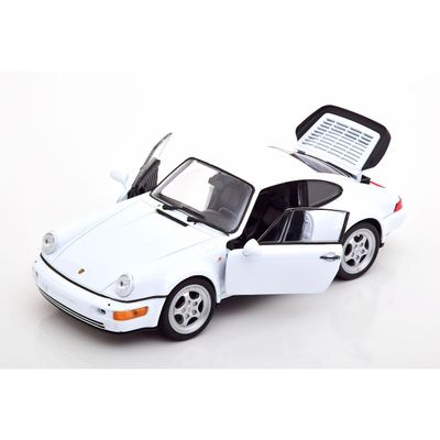 Porsche 911 Turbo vit modellbil - Welly 1:24