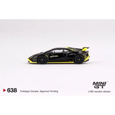 Lamborghini Huracán STO - Svart - 638 - Mini GT - 1:64