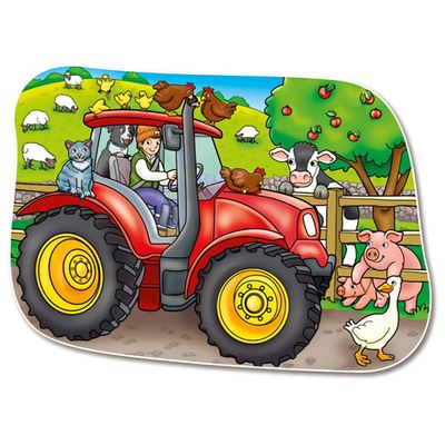 Big Tractor - Pussel med traktor och djur - Orchard Toys