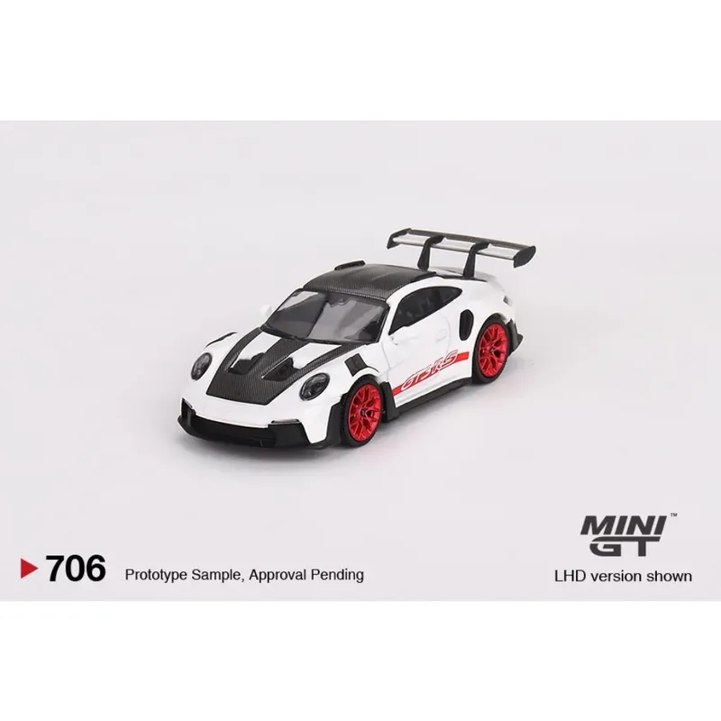 Porsche 911 GT3 RS - Weissach Package - Vit - Mini GT - 1:64