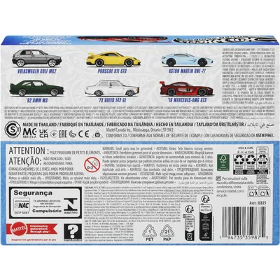 European Car Culture Themed Multipack med Volvo 142 - Hot Wheels