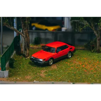 Saab 900 Turbo - Röd - Tarmac Works - 1:64