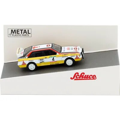 Audi Quattro A2 "Rallye Portugal" - 1984 - Röhrl/Geistdörfer - Vit/Gul - Schuco - 1:87