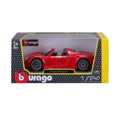 Porsche 918 Spyder - Röd - Bburago - 1:24