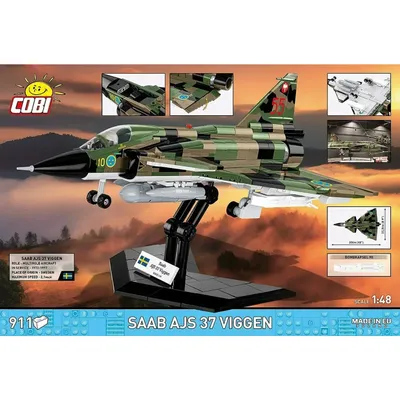 Saab AJS 37 Viggen - Klossbyggmodell - 5911 - COBI - 1:48