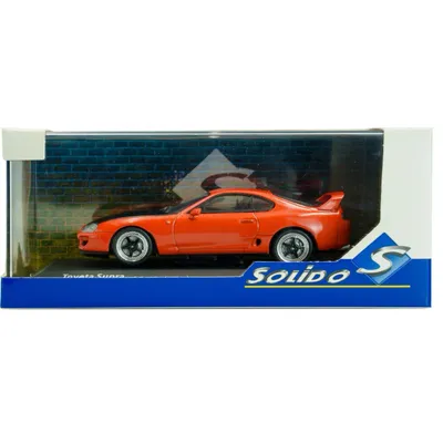 Toyota Supra MKIV 2JZ (A80) - 2001 - Orange / Svart - Solido - 1:43