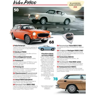 Volvo P1800 - Klassikers Samlarserie #19 - Tidning