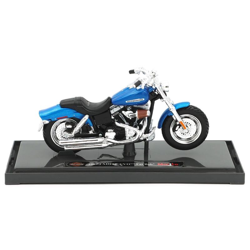 2009 FXDFSE CVO Fat Bob - Harley - Blå - Maisto - 1:18