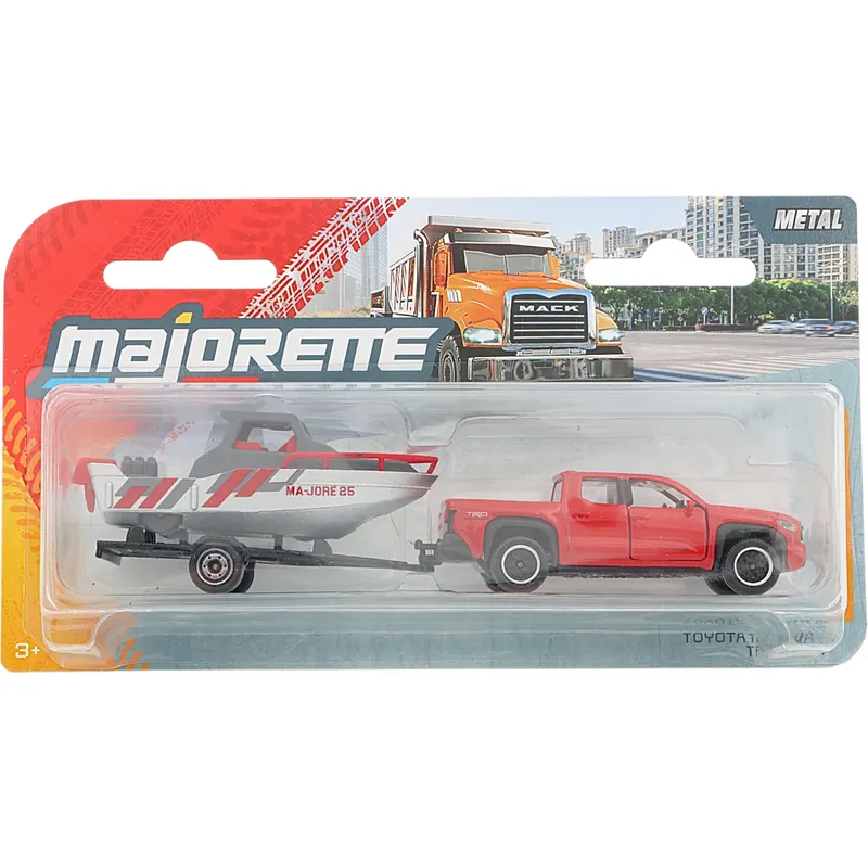 Toyota Tacoma TRD Pro med båttrailer - City Trailer - Majorette