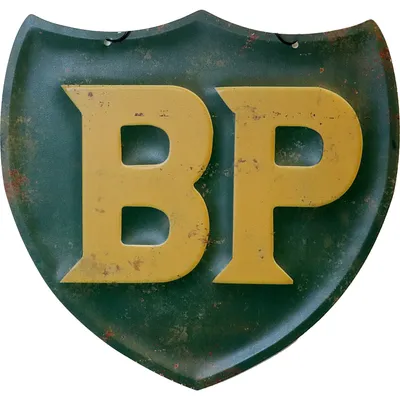 BP logga - Plåtskylt - 30 x 29 cm