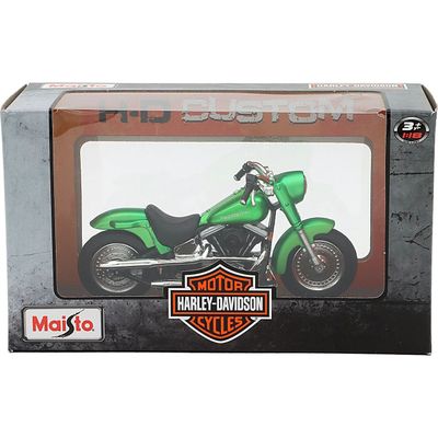 2000 FLSTF Street Stalker - Harley - Grön - Maisto - 1:18