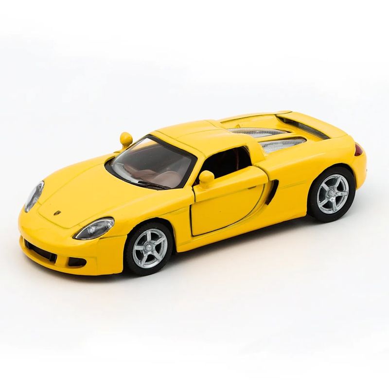 Porsche Carrera GT - Gul - Kinsmart - 12 cm