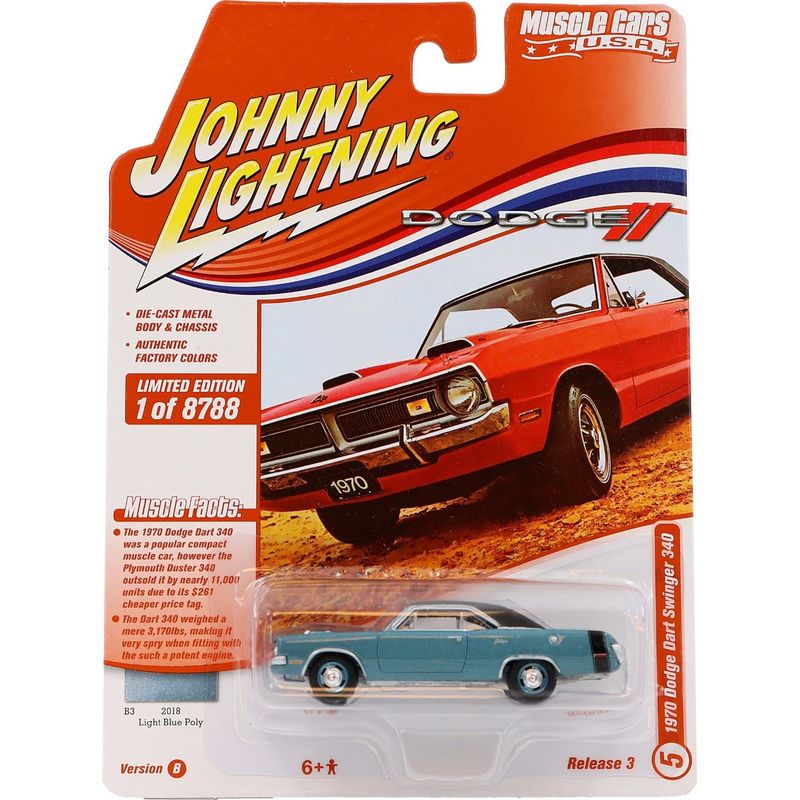 1970 Dodge Dart Swinger 340 - Johnny Lightning - 1:64