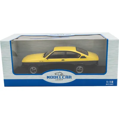 Opel Kadett C Coupé GT/E - Gul / Svart - 1975 - MCG - 1:18