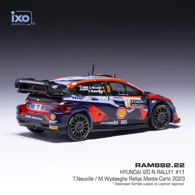 Hyundai i20N Rally1 T.Neuville M.Wydaeghe 2023 - Ixo - 1:43